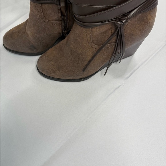 Maurices Brown Over the Knee Boots with Suede Finish - Picture 3 of 9